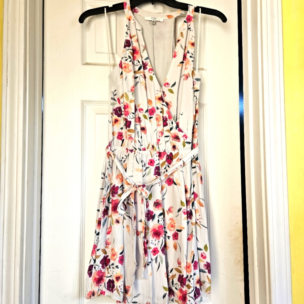 Q&A V Neck Mini Dress